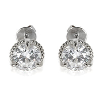Lab-Grown Diamond Earrings In 14K White Gold, 3.03 Ctw.