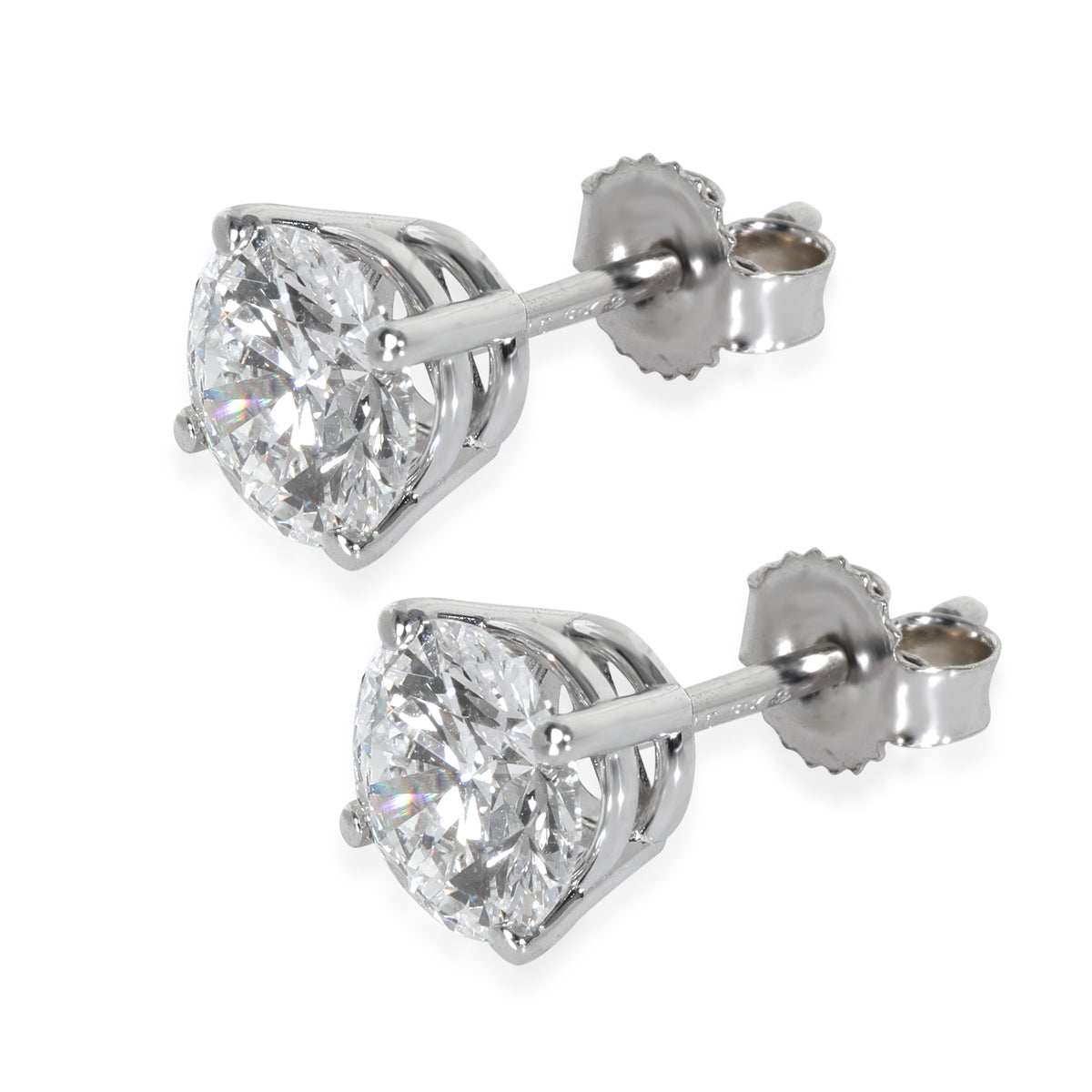 Lab-Grown Diamond Earrings In 18K White Gold 1.50 Ctw.