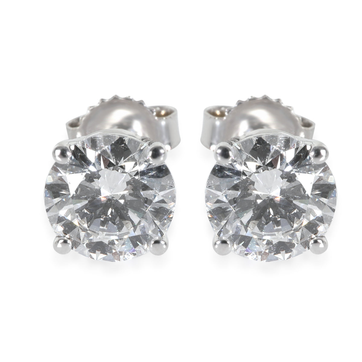 Lab-Grown Diamond Earrings In 18K White Gold 1.50 Ctw.