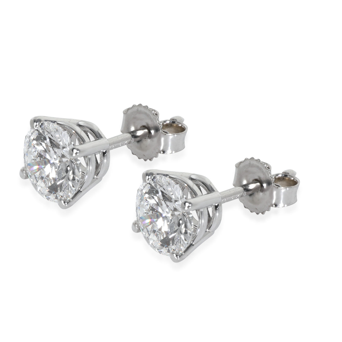 Lab-Grown Diamond Earrings In 18K White Gold 1.50 Ctw.