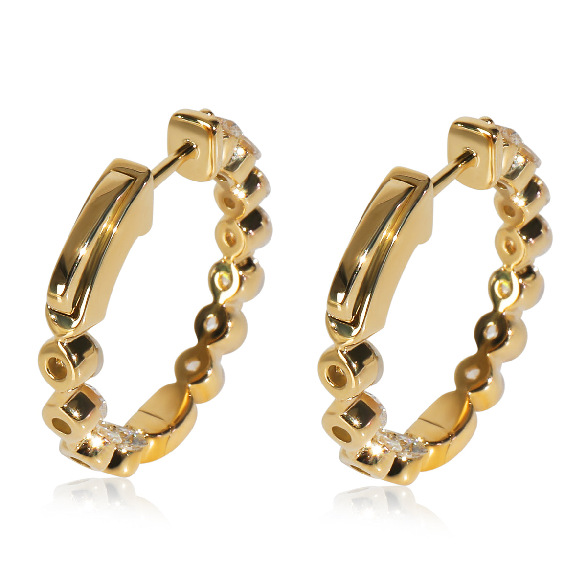 1.98 ctw Yellow Gold Lab-Grown Diamond Earrings