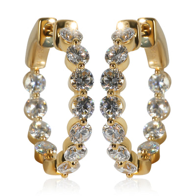 1.98 ctw Yellow Gold Lab-Grown Diamond Earrings