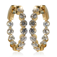 1.98 ctw Yellow Gold Lab-Grown Diamond Earrings