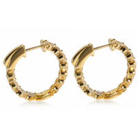 1.98 ctw Yellow Gold Lab-Grown Diamond Earrings