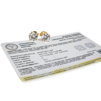 4.03 ctw Yellow Gold Lab-Grown Diamond Earrings
