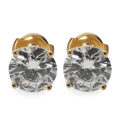 4.03 ctw Yellow Gold Lab-Grown Diamond Earrings
