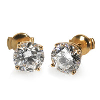4.01 ctw Yellow Gold Lab-Grown Diamond Earrings