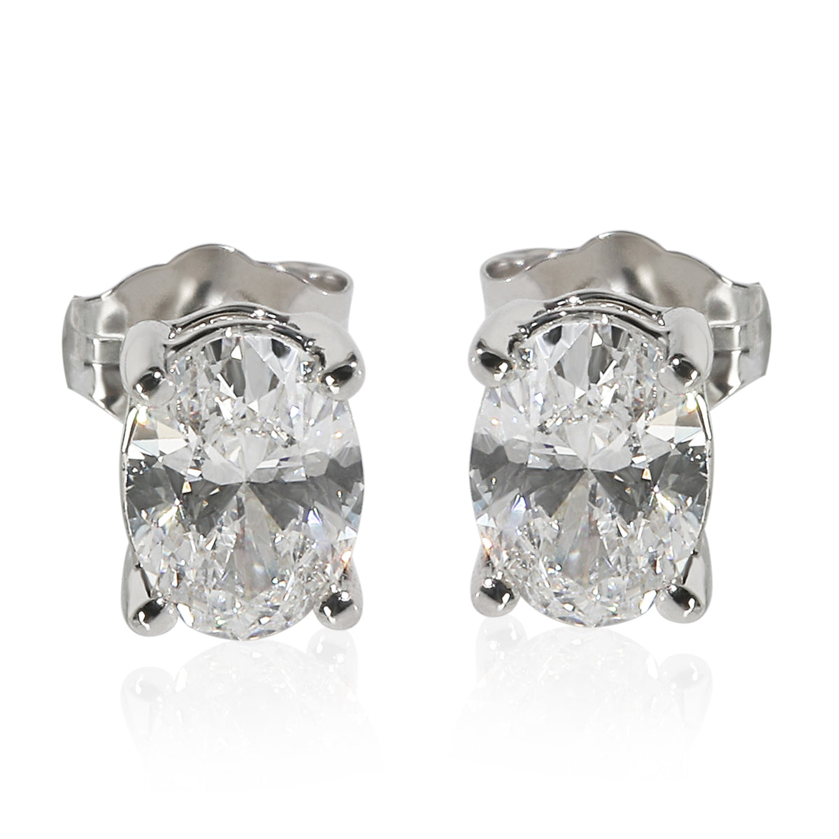 1.02 ctw White Gold Lab-Grown Diamond Earrings