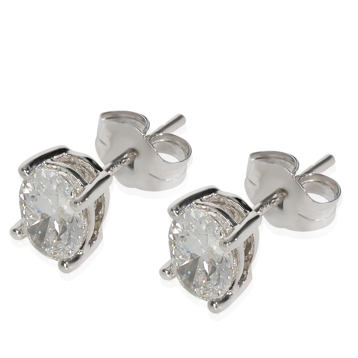 1.01 ctw White Gold Lab-Grown Diamond Earrings