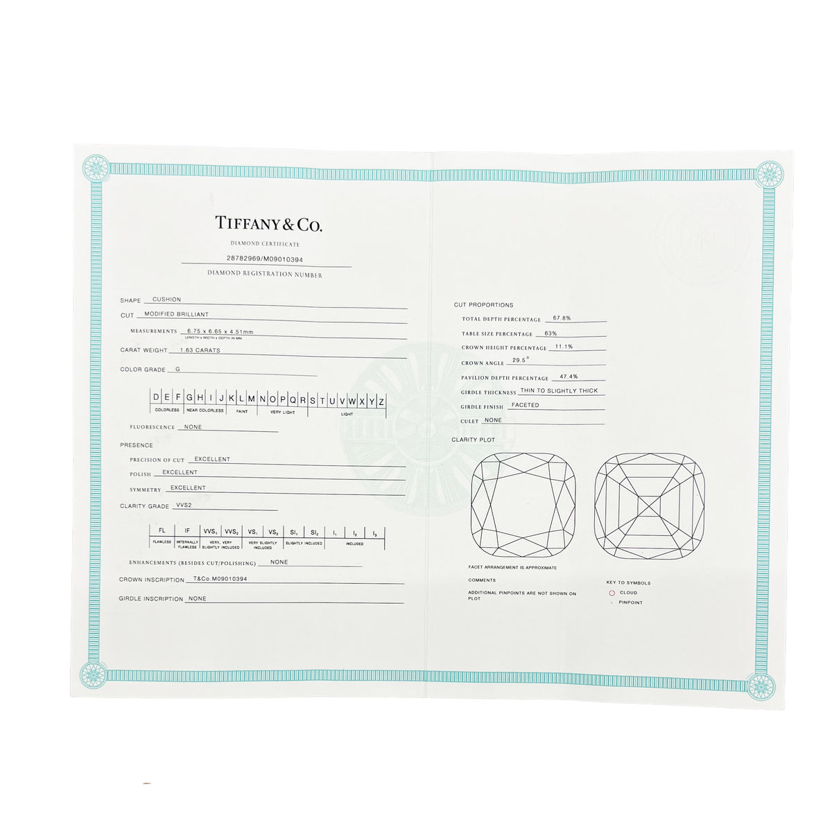 1.63 ct Cushion Diamond Legacy Engagement Ring