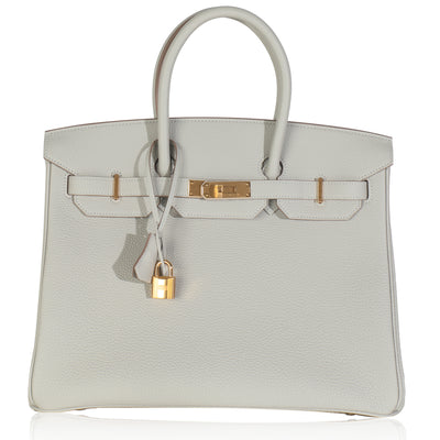 Gris Neve Togo Birkin 35 GHW