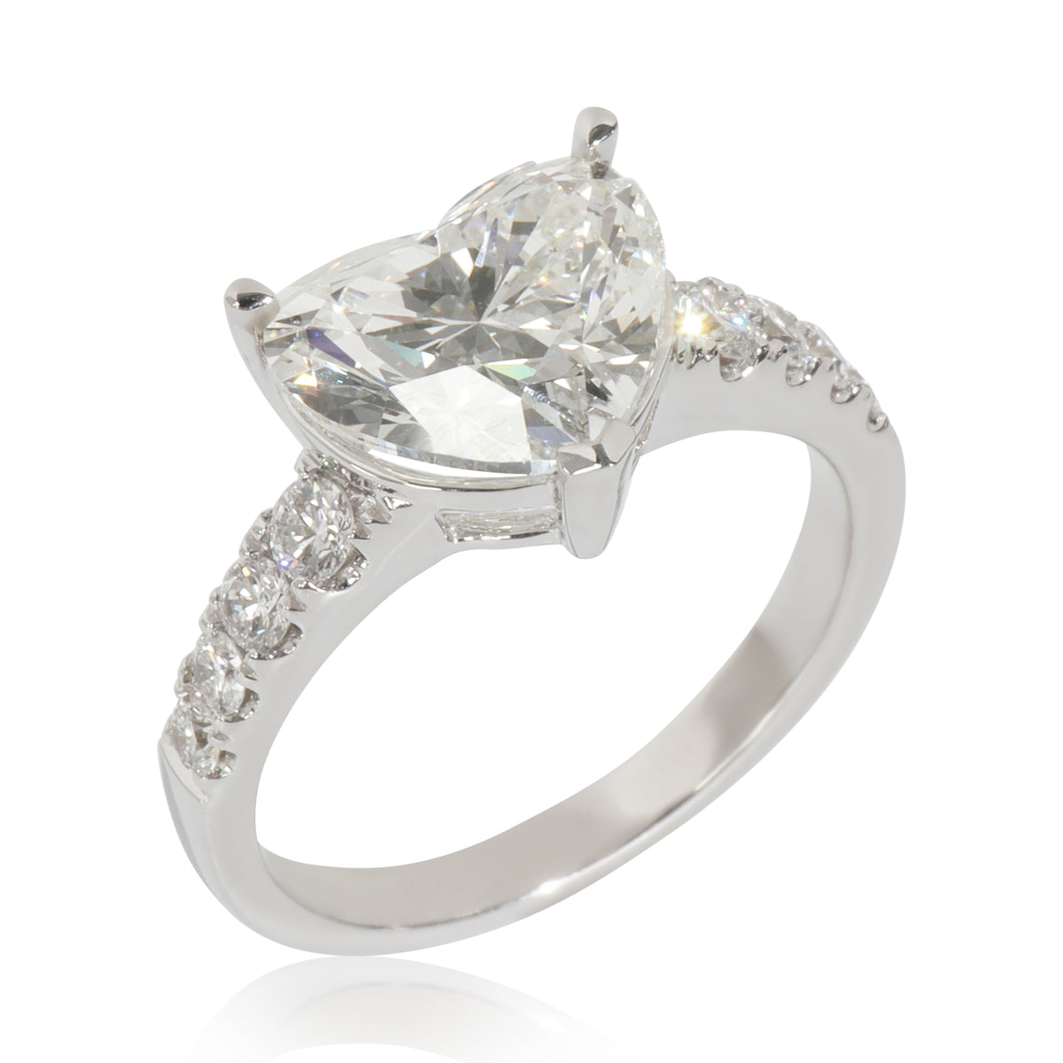 3.43 ctw White Gold Lab-Grown Diamond Engagement Ring