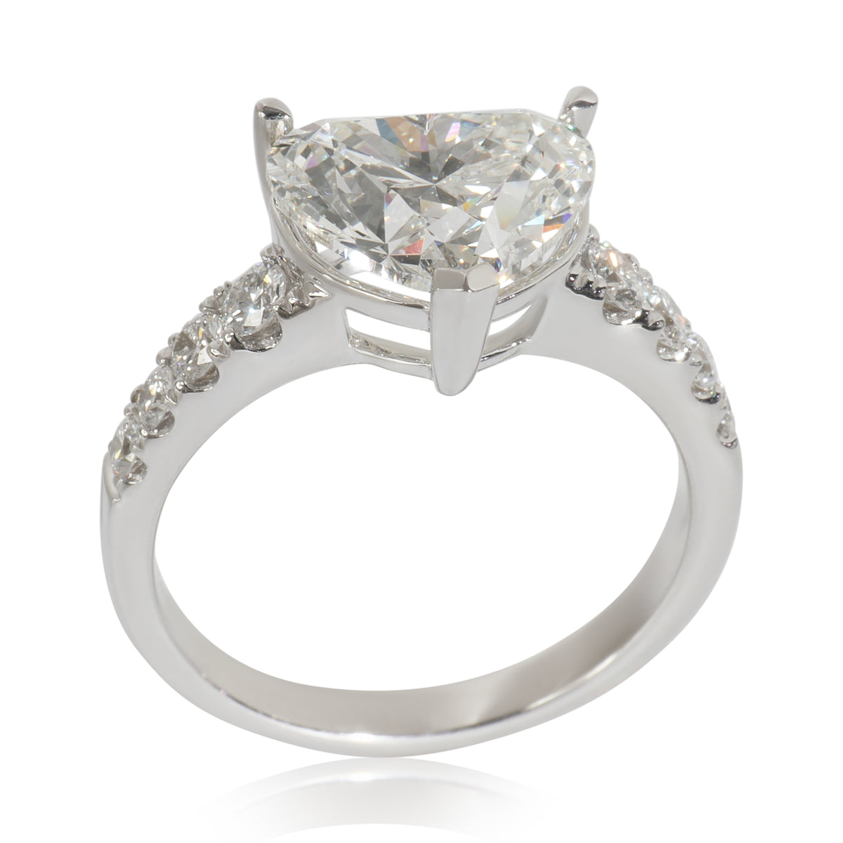 3.43 ctw White Gold Lab-Grown Diamond Engagement Ring