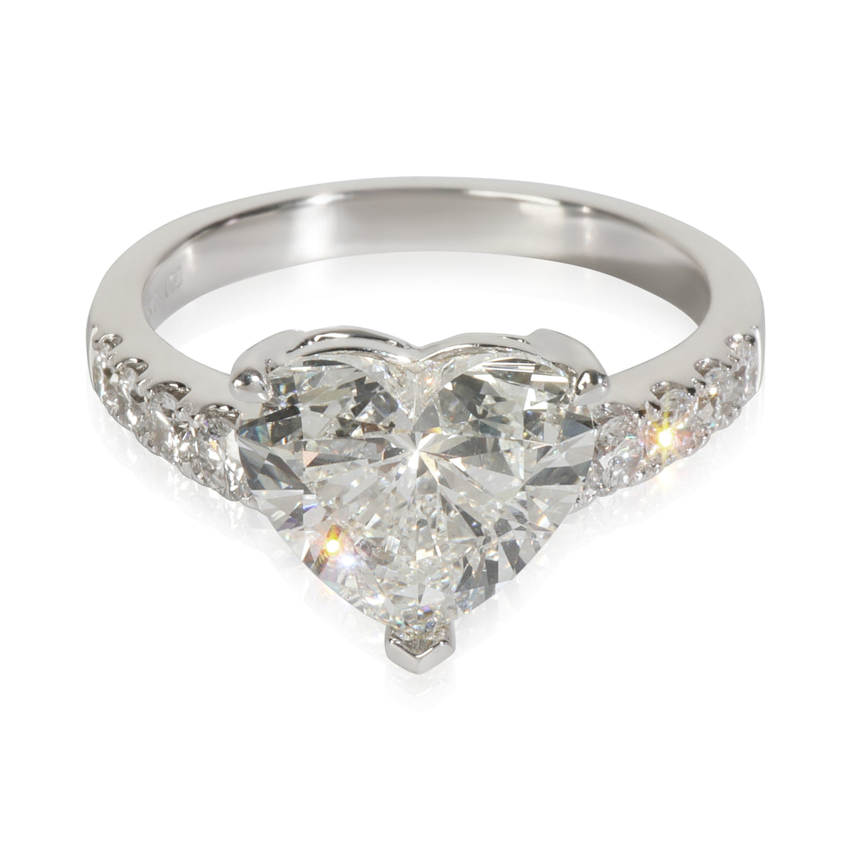 3.43 ctw White Gold Lab-Grown Diamond Engagement Ring