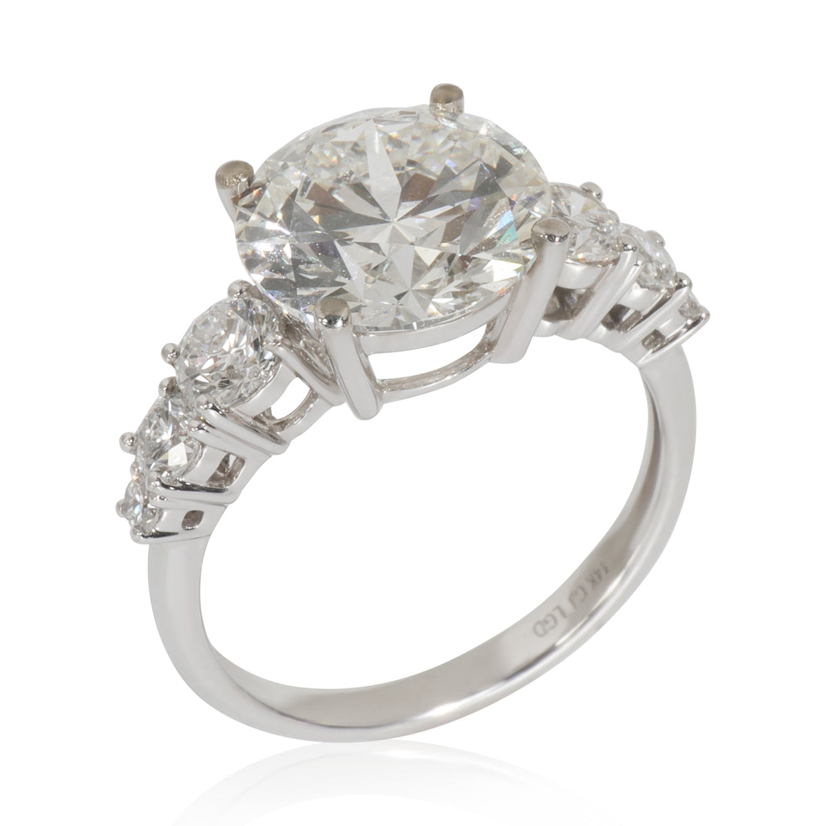 4.83 ctw White Gold Lab-Grown Diamond Engagement Ring