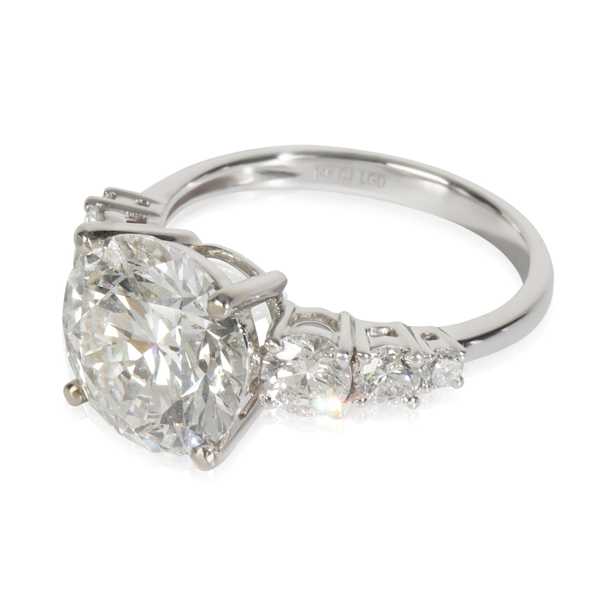 4.83 ctw White Gold Lab-Grown Diamond Engagement Ring