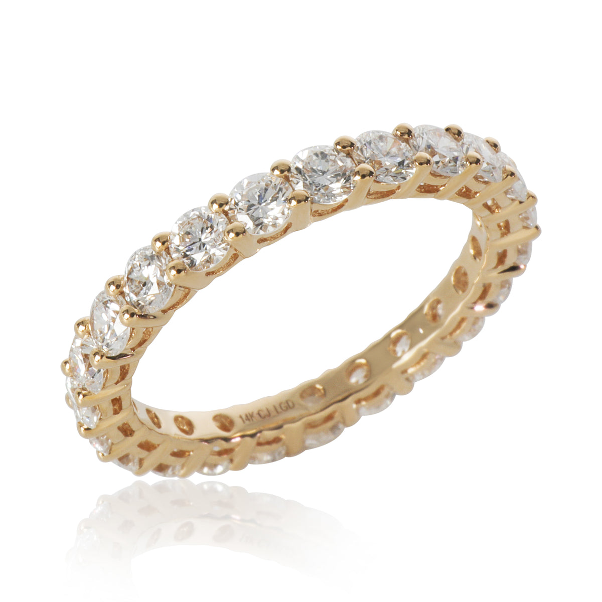 2.07 ctw Yellow Gold Lab-Grown Diamond Band