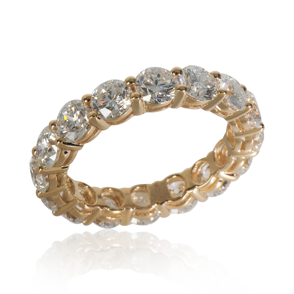 4.86 ctw Yellow Gold Lab-Grown Diamond Band