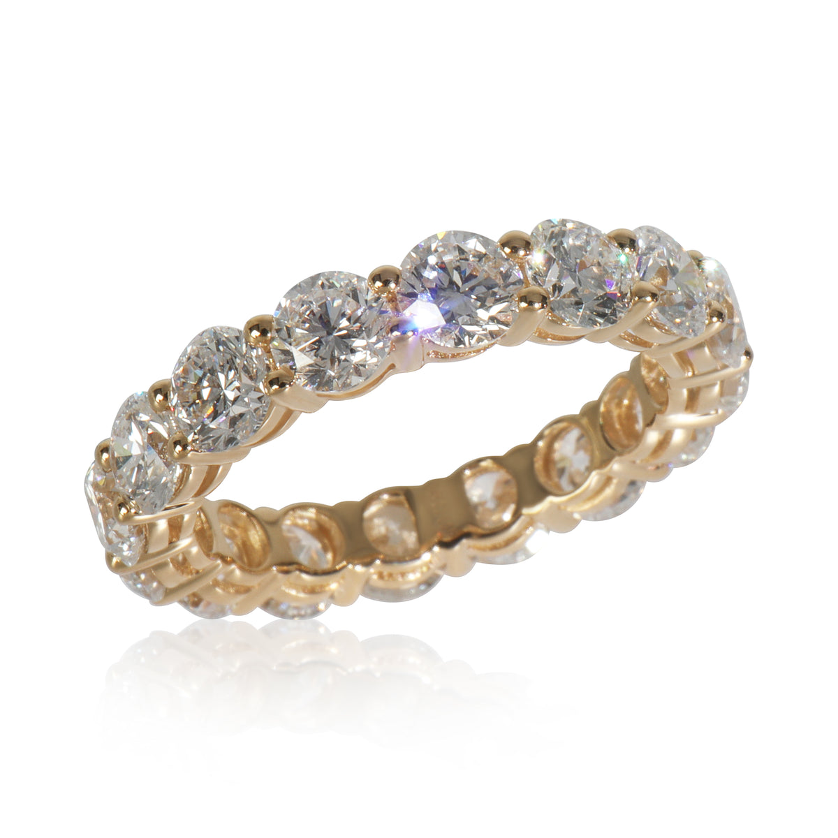 4.86 ctw Yellow Gold Lab-Grown Diamond Band