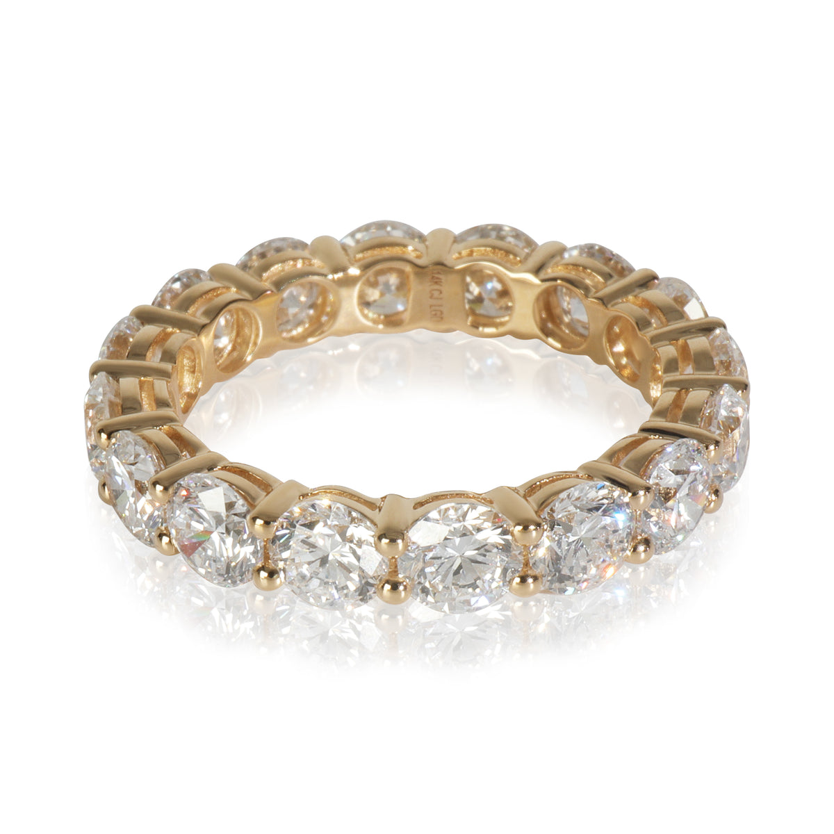 4.86 ctw Yellow Gold Lab-Grown Diamond Band
