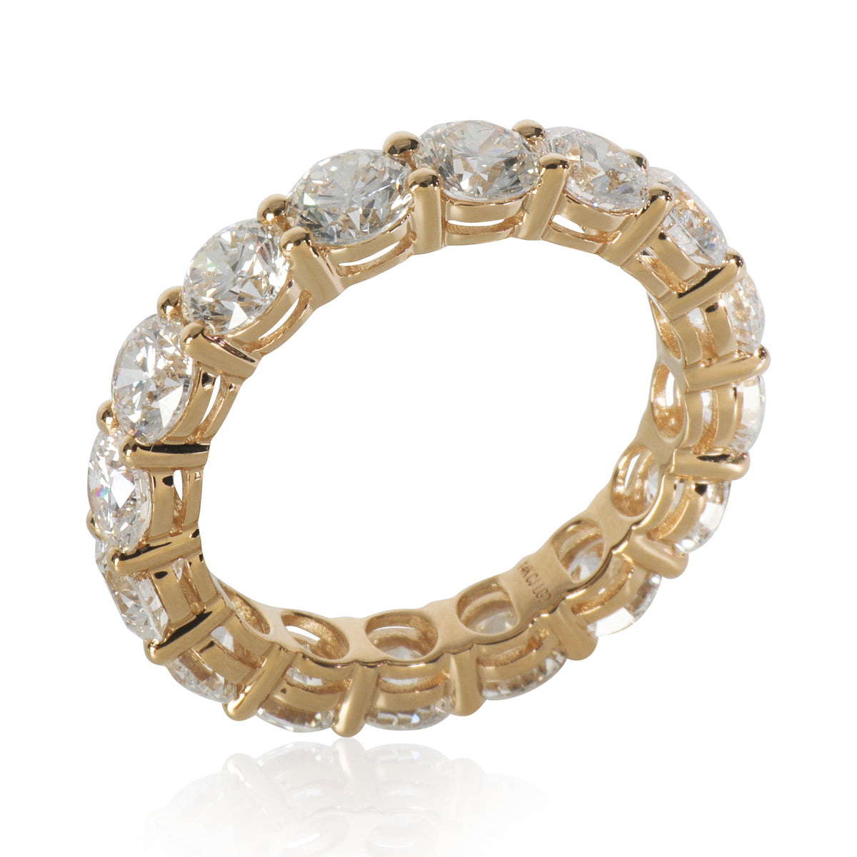 4.86 ctw Yellow Gold Lab-Grown Diamond Band