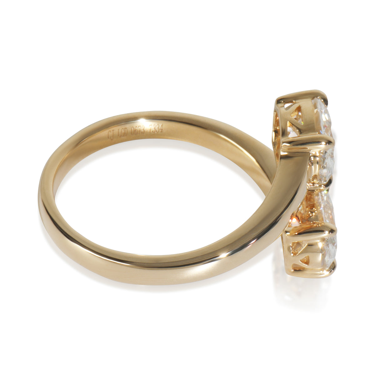 2.17 ctw Yellow Gold Lab-Grown Diamond Ring
