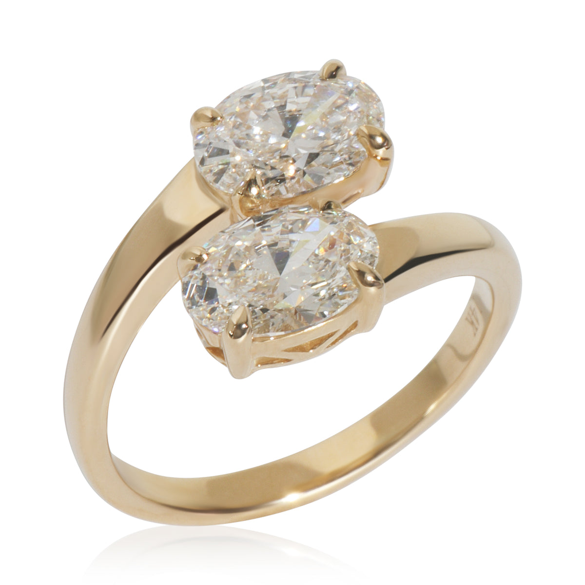 2.17 ctw Yellow Gold Lab-Grown Diamond Ring