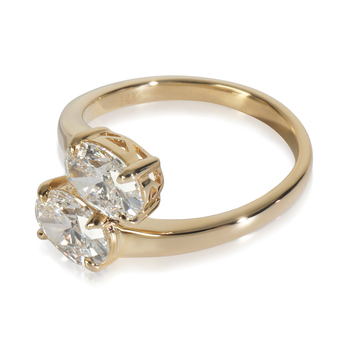 2.17 ctw Yellow Gold Lab-Grown Diamond Ring