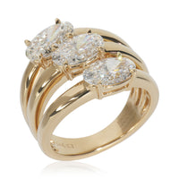 3.3 ctw Yellow Gold Lab-Grown Diamond Ring