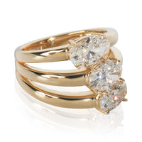 3.3 ctw Yellow Gold Lab-Grown Diamond Ring