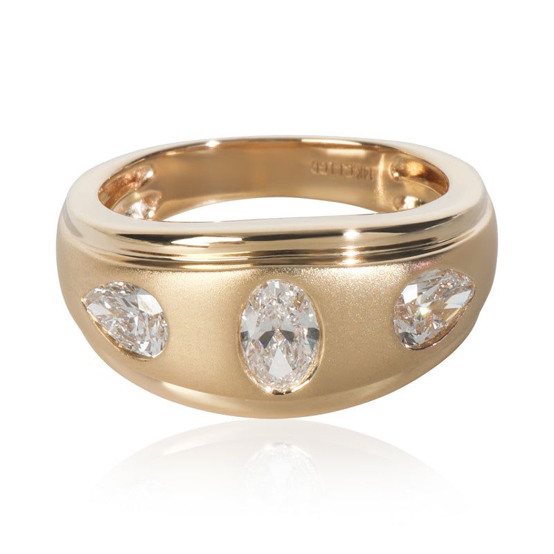 1.13 ctw Yellow Gold Lab-Grown Diamond Ring