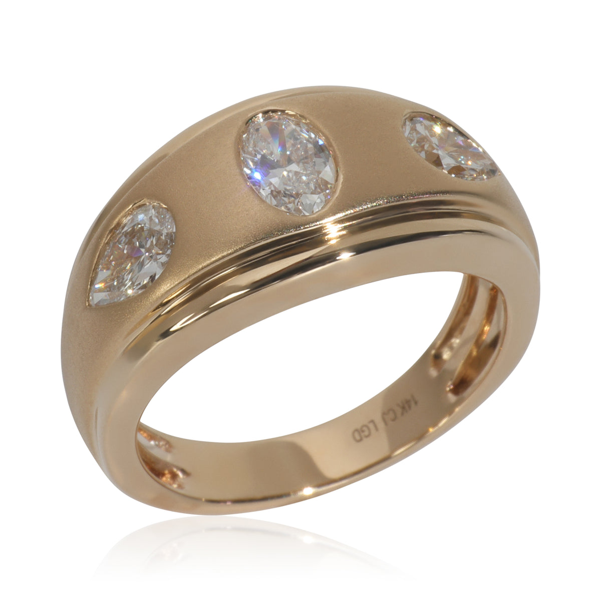 1.13 ctw Yellow Gold Lab-Grown Diamond Ring
