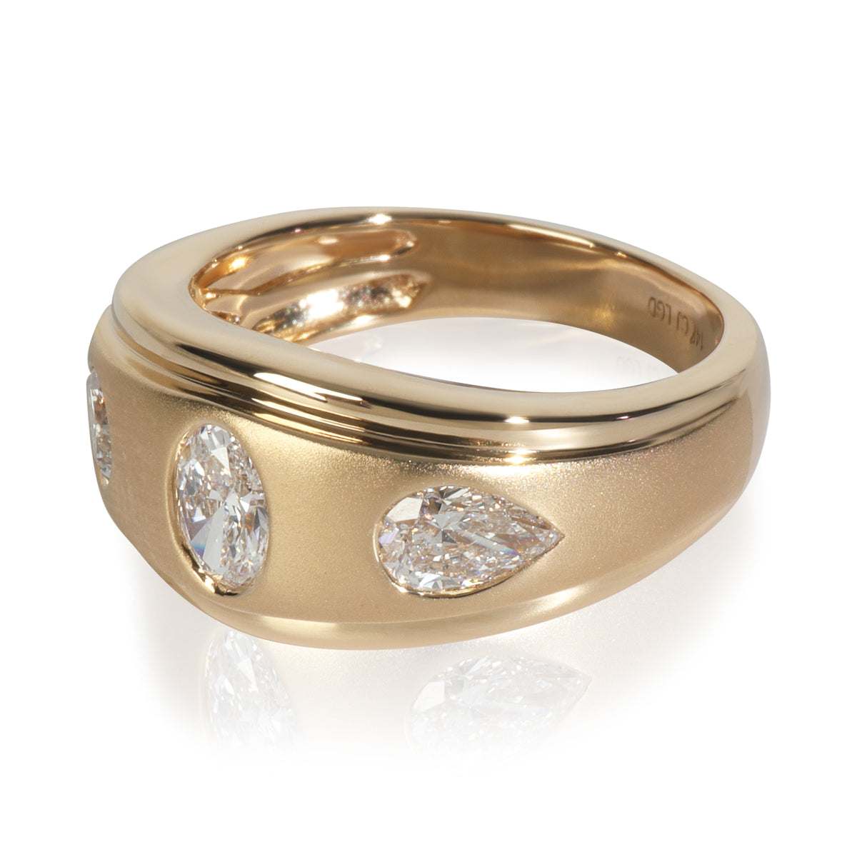 1.13 ctw Yellow Gold Lab-Grown Diamond Ring