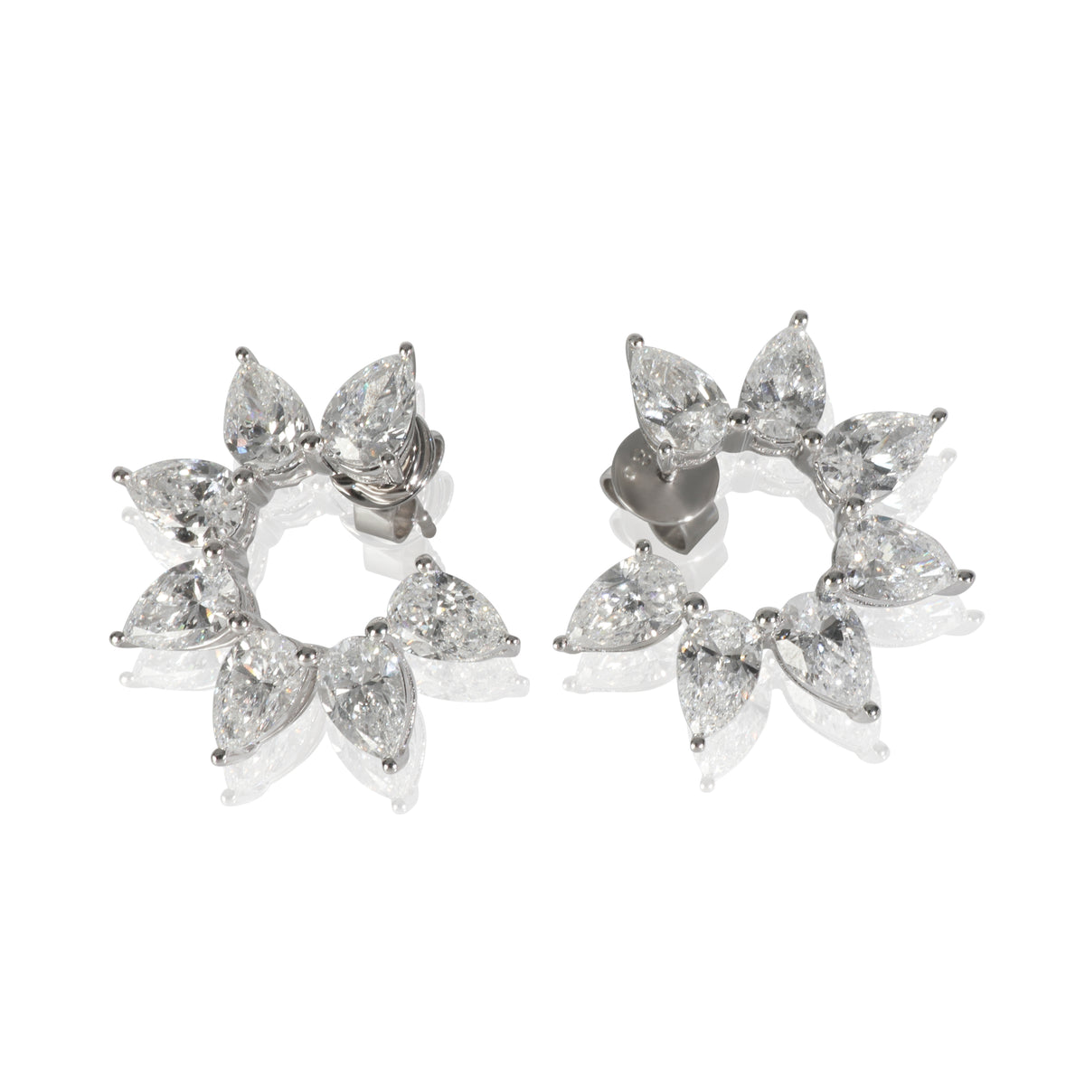 4.1 ctw White Gold Lab-Grown Diamond Earrings