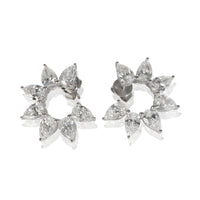 4.1 ctw White Gold Lab-Grown Diamond Earrings