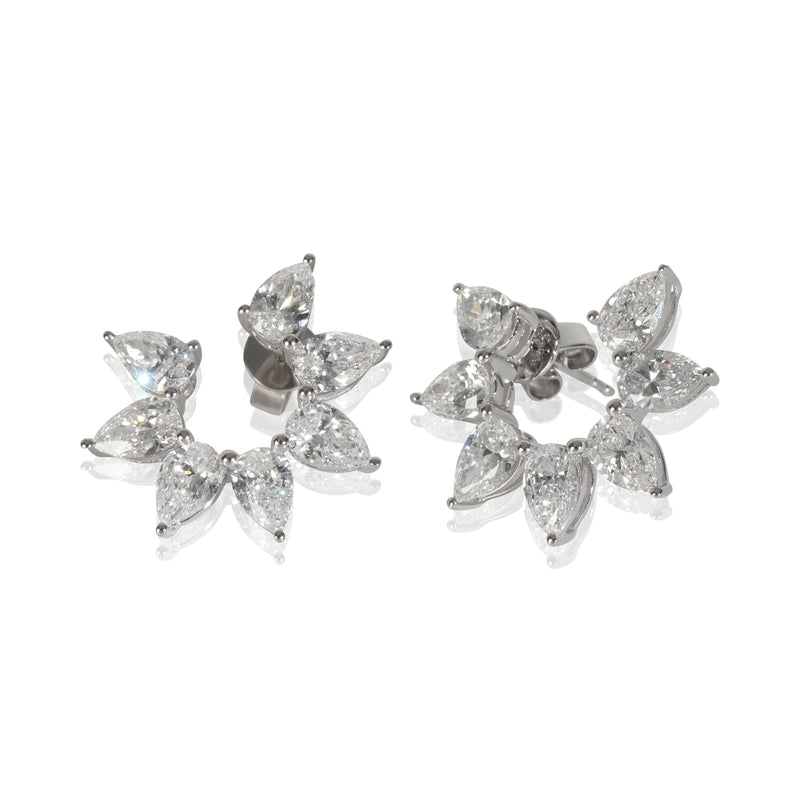 4.1 ctw White Gold Lab-Grown Diamond Earrings