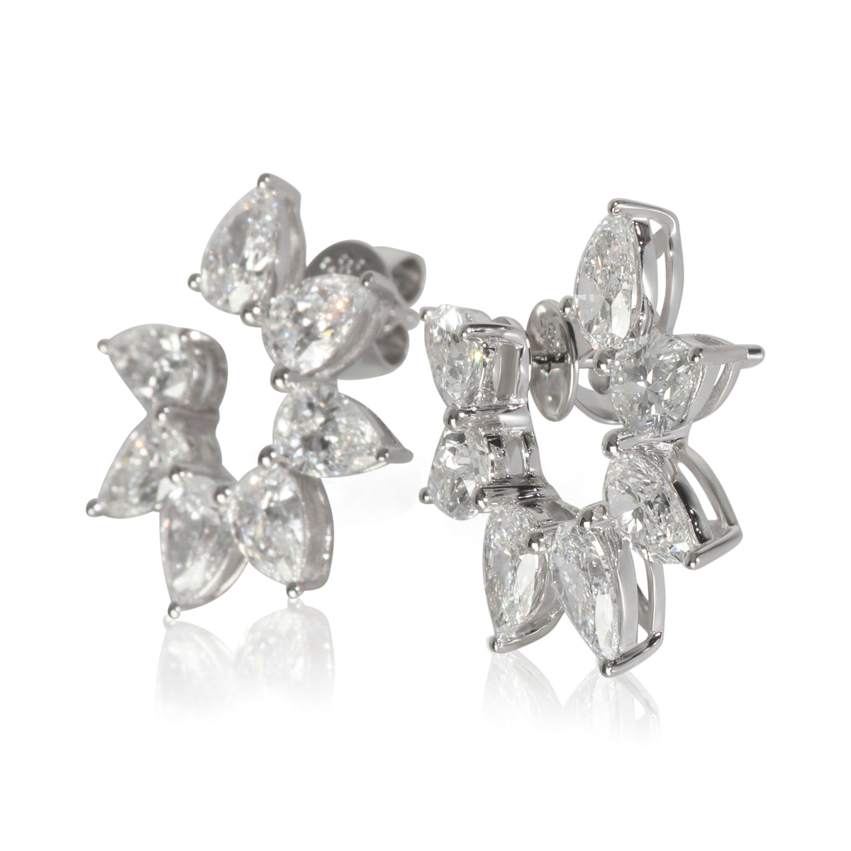 4.1 ctw White Gold Lab-Grown Diamond Earrings