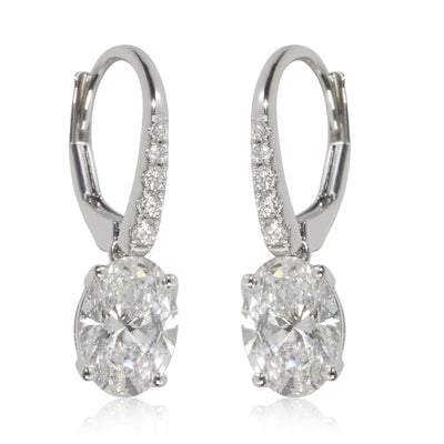 2.18 ctw White Gold Lab-Grown Diamond Earrings