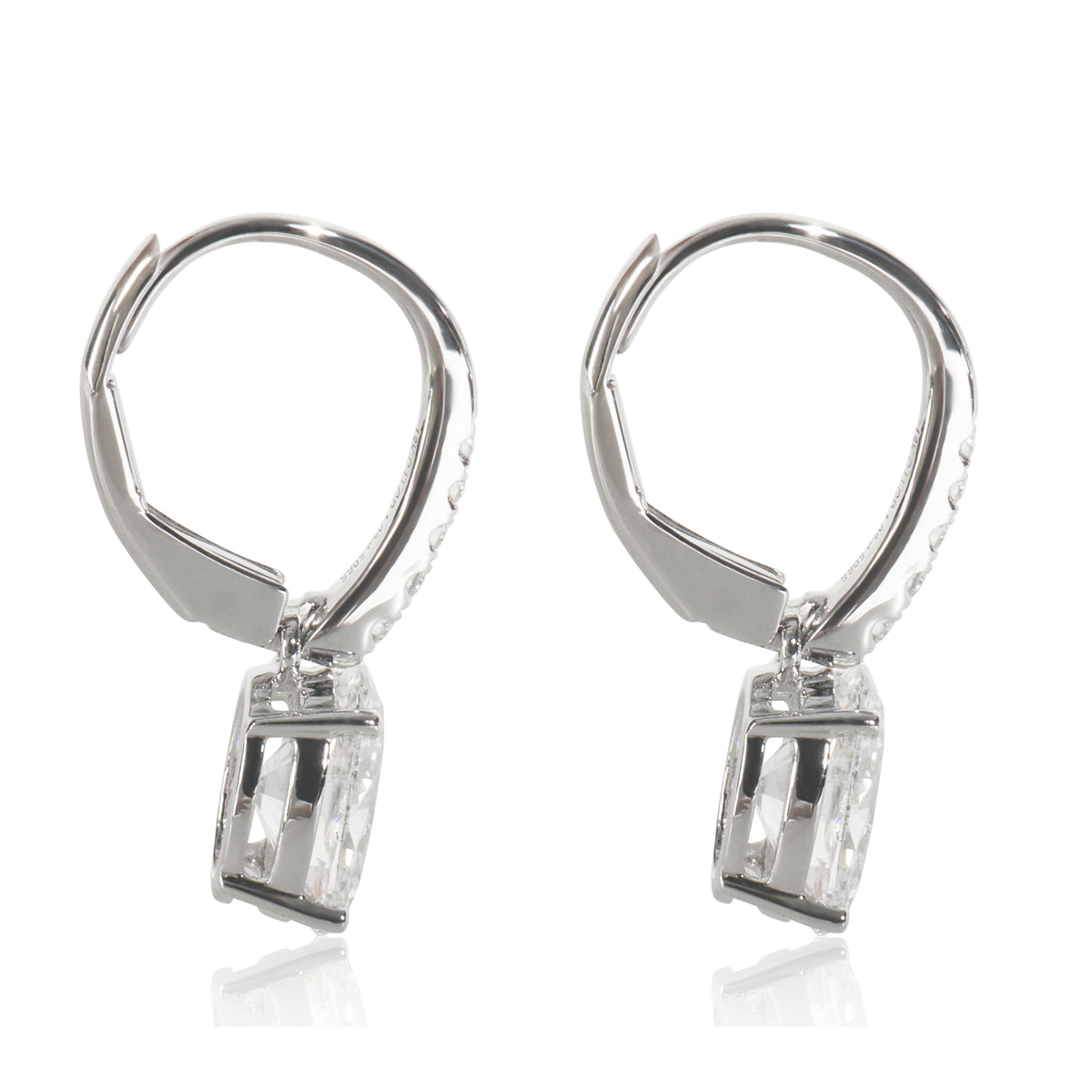 2.18 ctw White Gold Lab-Grown Diamond Earrings