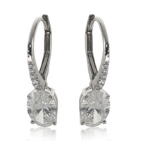 2.18 ctw White Gold Lab-Grown Diamond Earrings