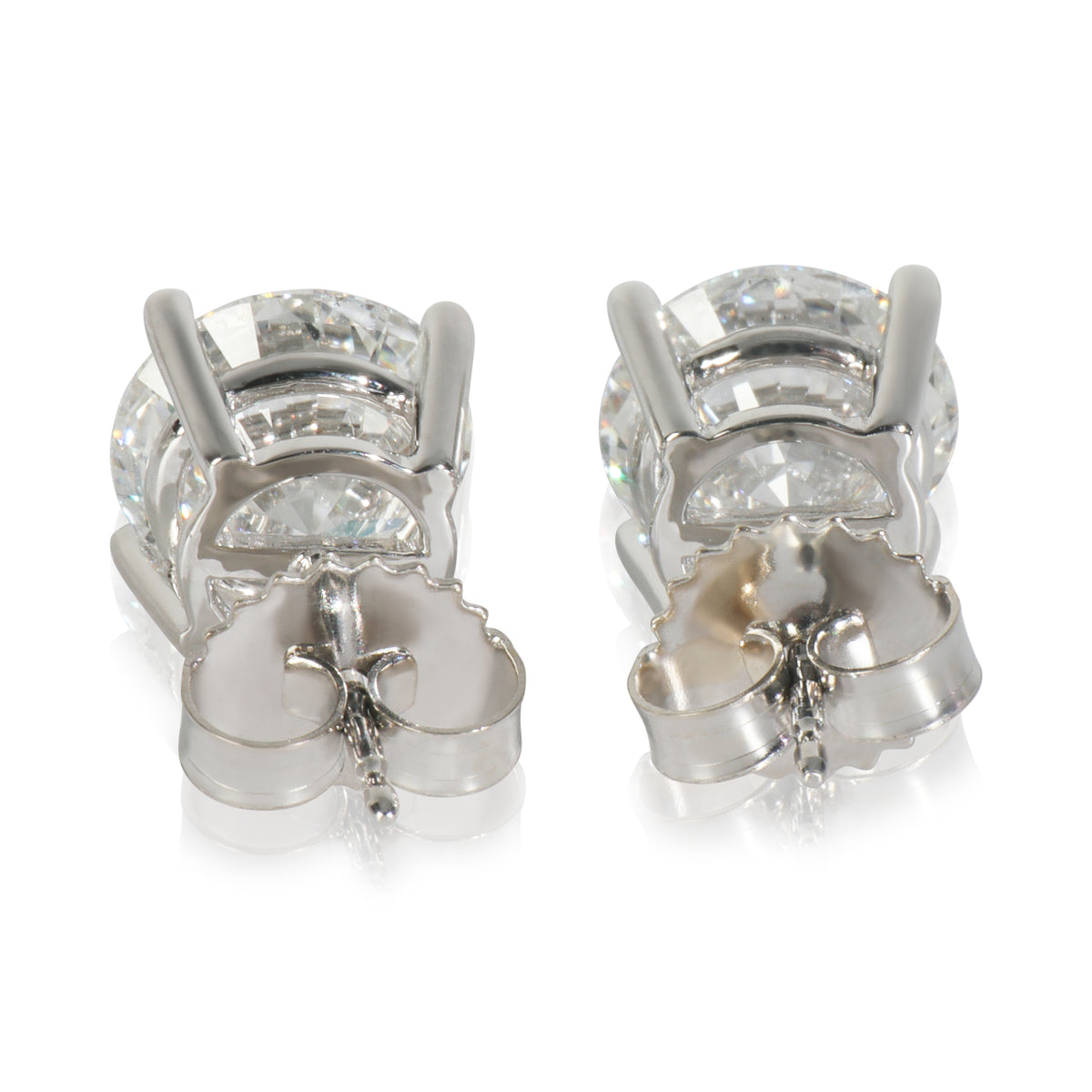 4.1 ctw White Gold Lab-Grown Diamond Earrings