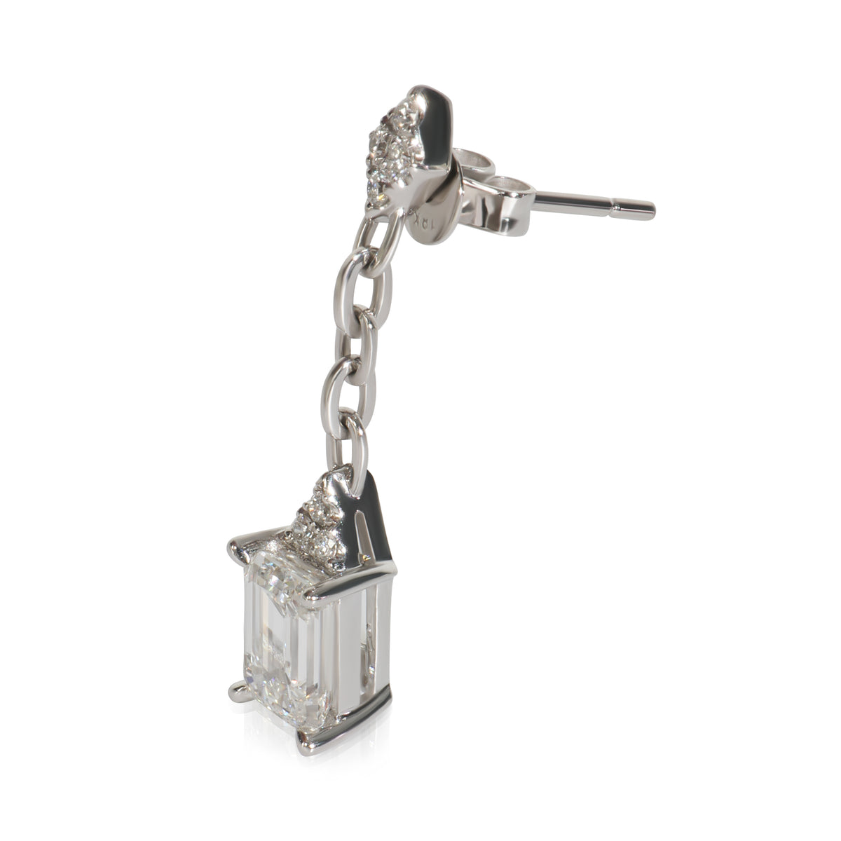 2.17 ctw White Gold Lab-Grown Diamond Earrings