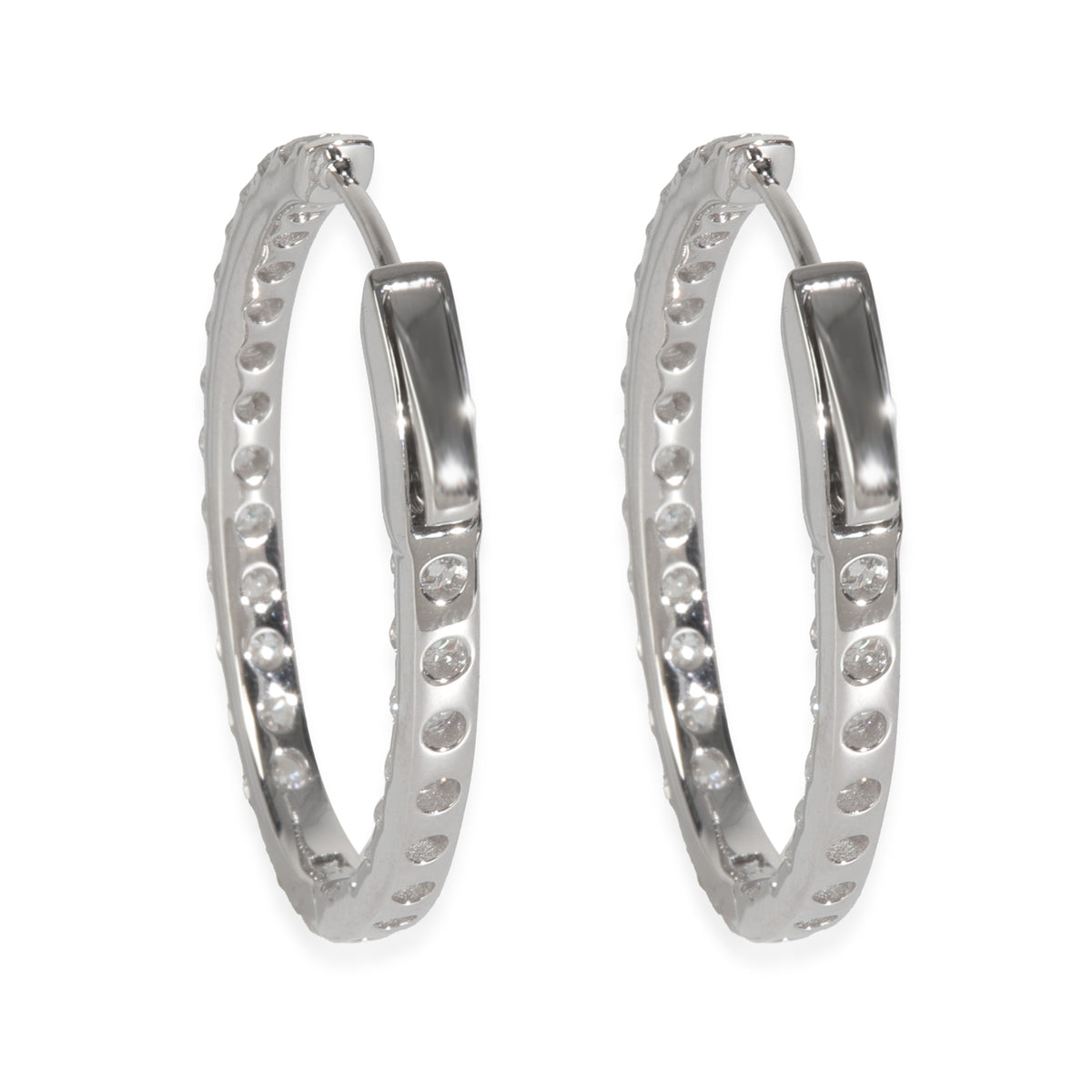 3.06 ctw White Gold Lab-Grown Diamond Earrings