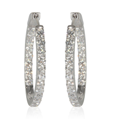 3.06 ctw White Gold Lab-Grown Diamond Earrings