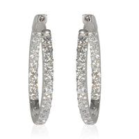 3.06 ctw White Gold Lab-Grown Diamond Earrings