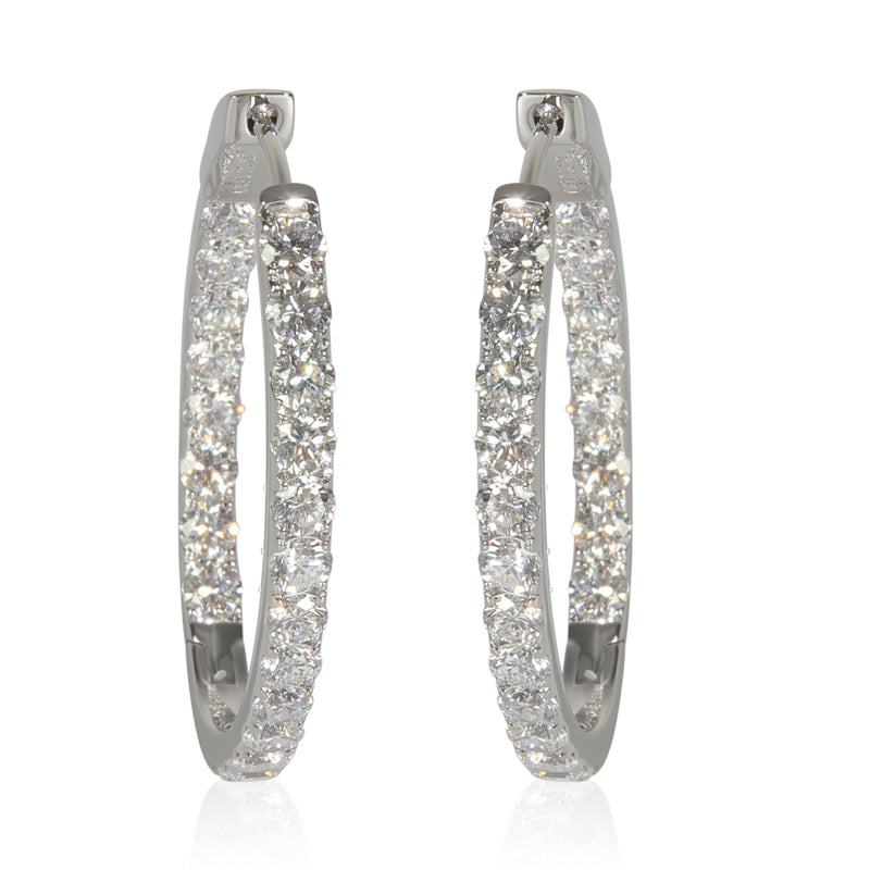3.06 ctw White Gold Lab-Grown Diamond Earrings