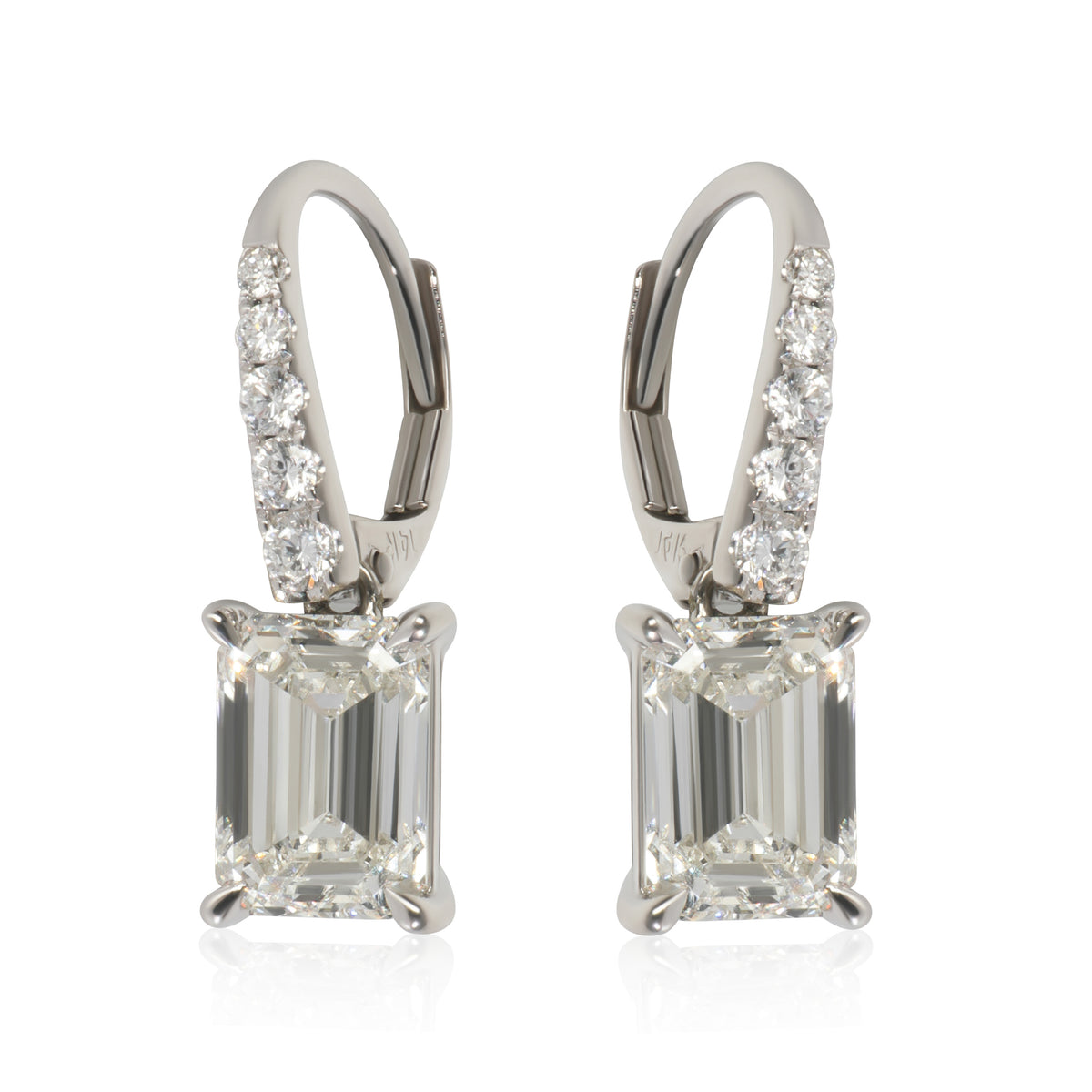 3.24 ctw White Gold Lab-Grown Diamond Earrings