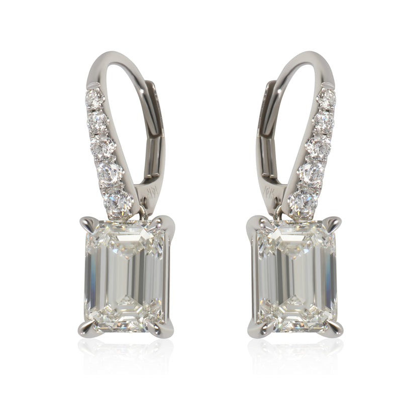 3.24 ctw White Gold Lab-Grown Diamond Earrings
