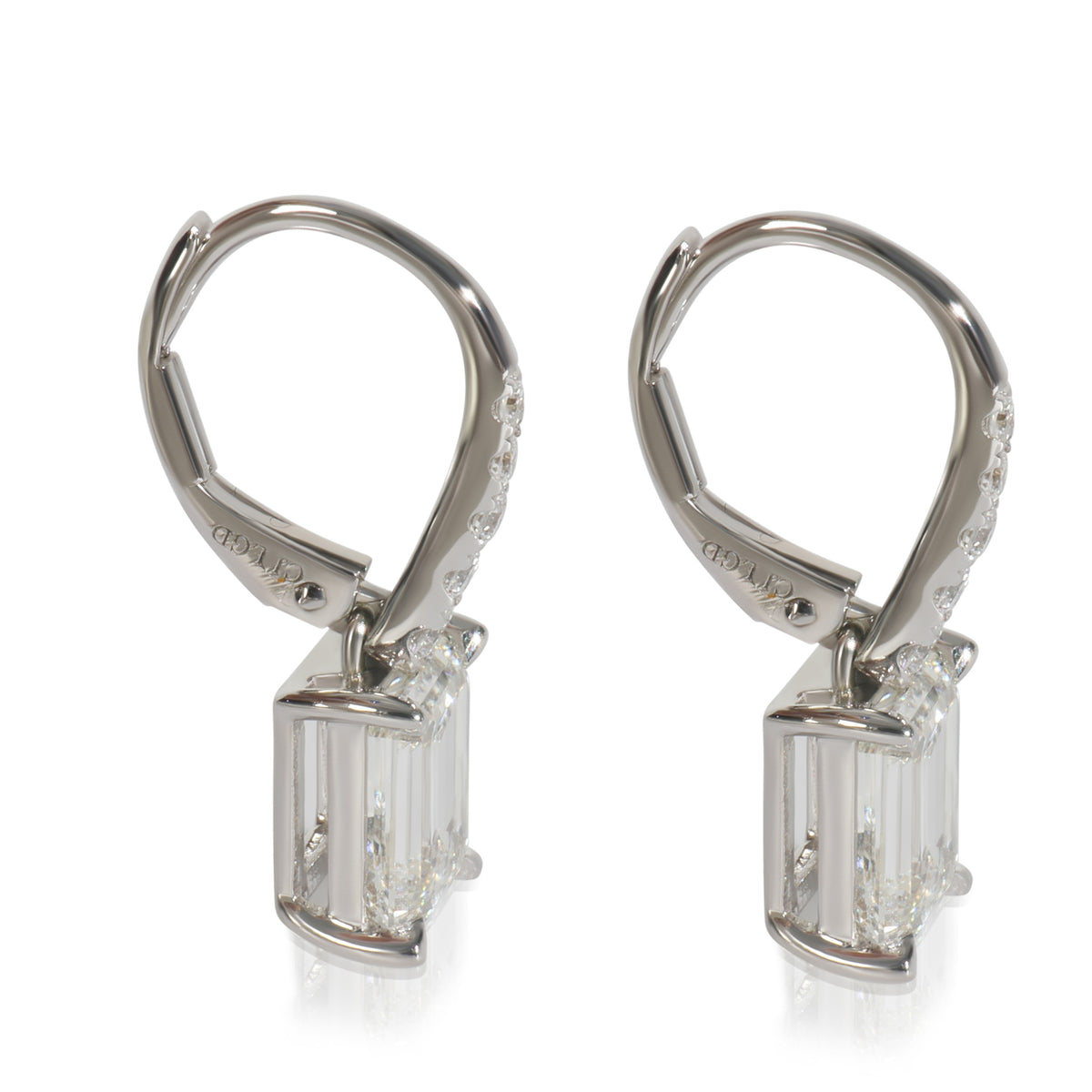 3.24 ctw White Gold Lab-Grown Diamond Earrings