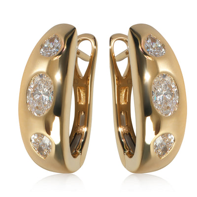 1.17 ctw Yellow Gold Lab-Grown Diamond Earrings